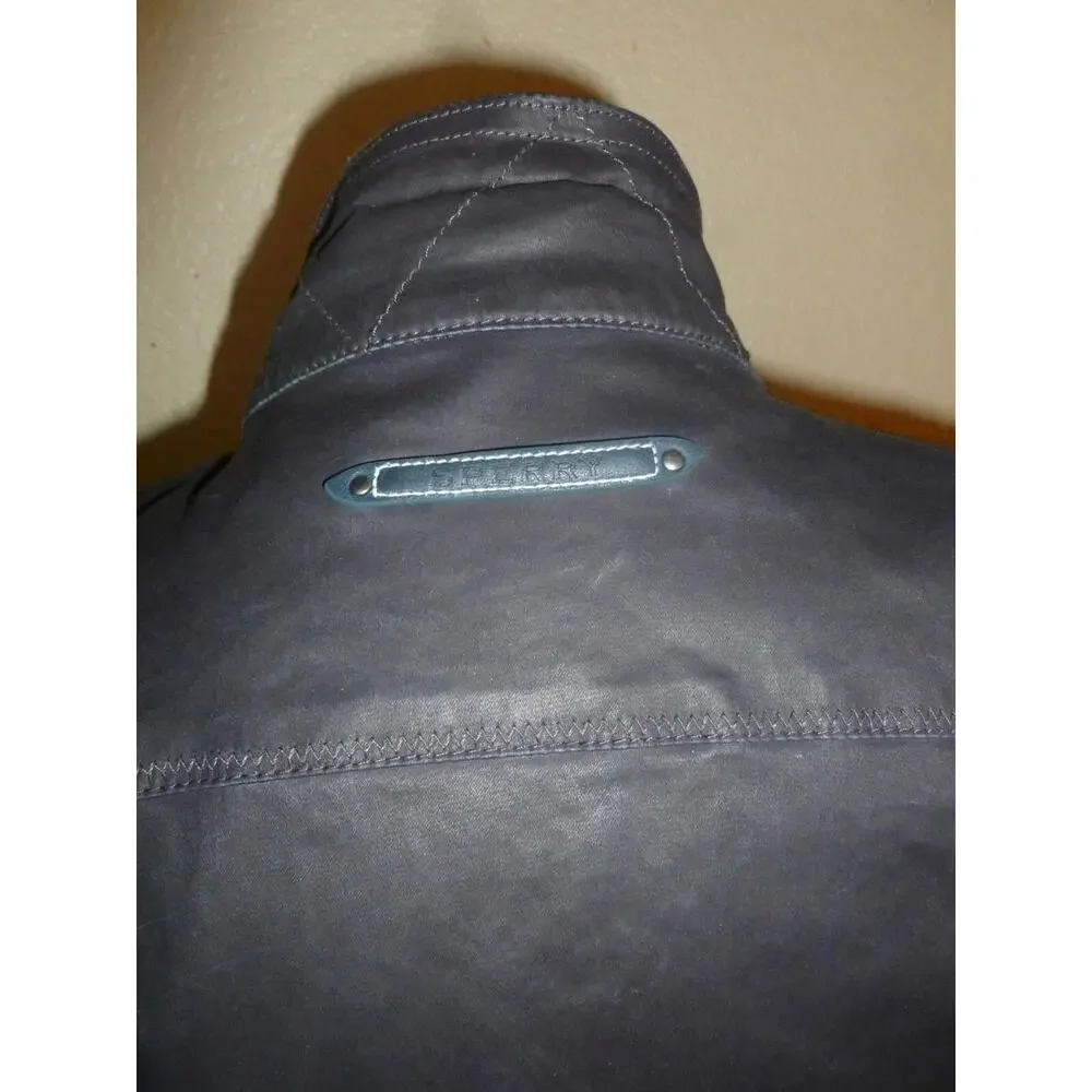 Sperry Top Sider Waxed Look rare Navy Coat Jacket Windbreaker Womens S Small - Picture 7 of 9